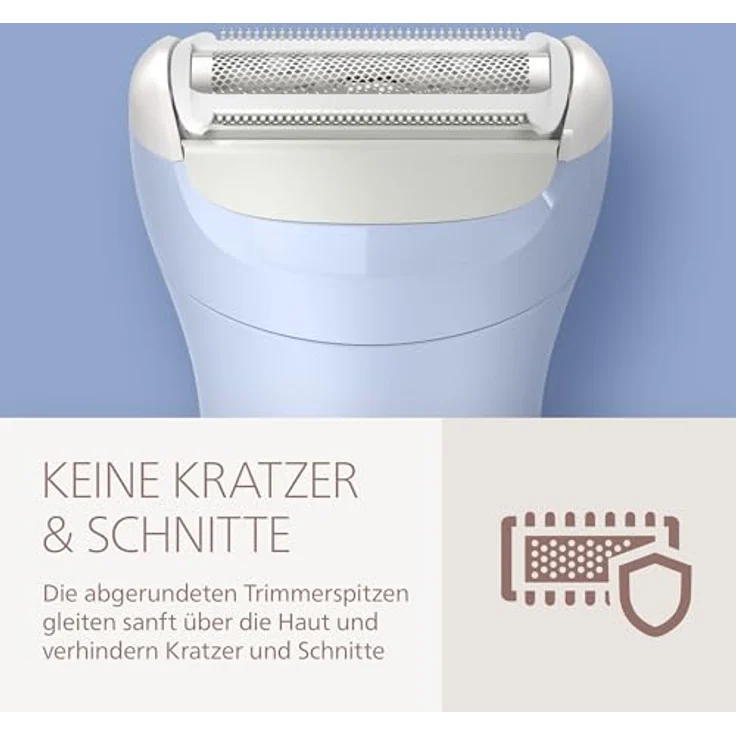 Philips Lady Shaver Series 6000 BRL127/00, Elektrorasierer mit sanfter und gründlicher Körperrasur, dermatologisch getestet – Bild 5