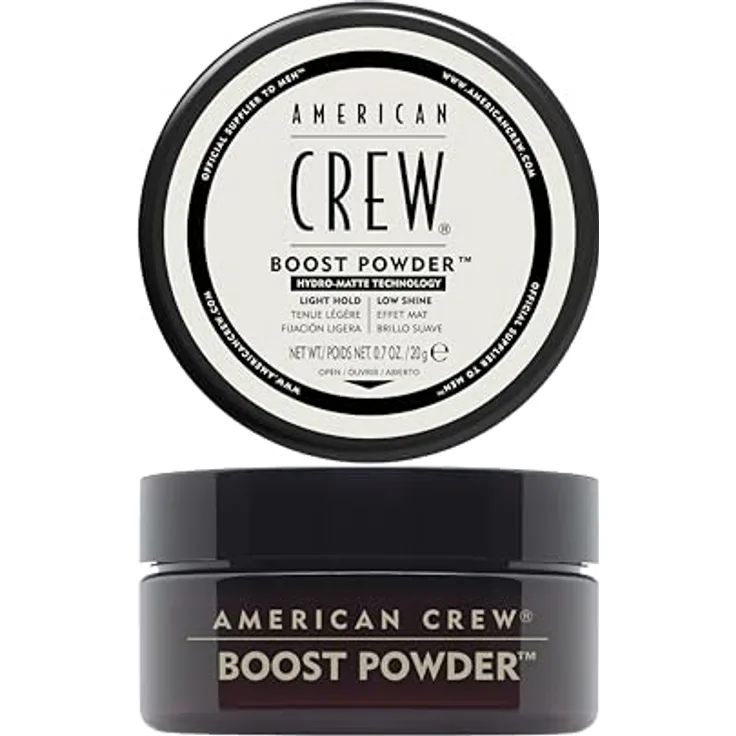AMERICAN CREW Classic Boost Powder, 20 g, Volumenpuder für Männer mit mittlerem Halt, für dichteres Haar und mattes Finish