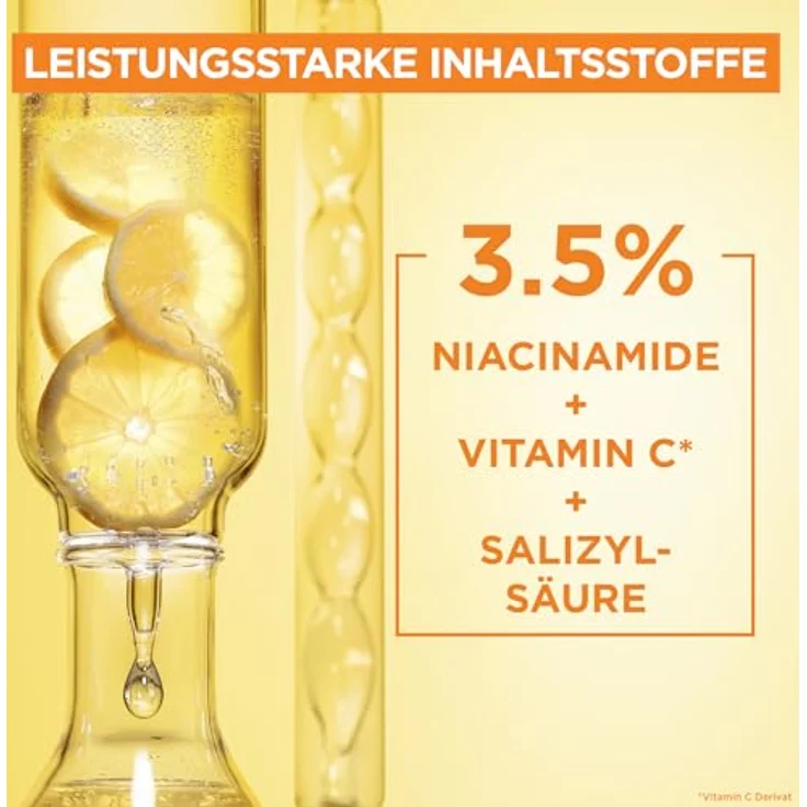 Garnier SkinActive Anti-Dark Spot Serum mit Vitamin C, 30 ml, gegen dunkle Flecken – Bild 3