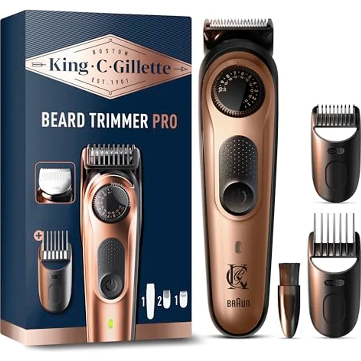 Braun Bartschneider Bartschneider King C. Gillette Elektrischer Bart Trimmer Pro, King C. Gillette Pro, – Bild 2