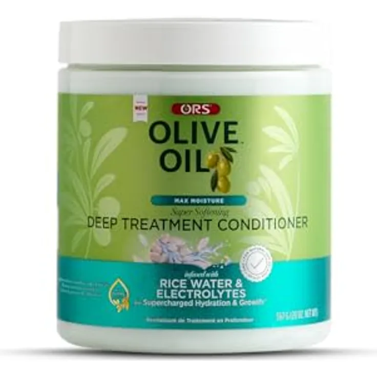 ORS Max Moisture Deep Conditioner 567g, mit Kokosöl, hydrolysiertem Kollagen & Seidenproteinen, reduziert Frizz für geschmeidiges Haar