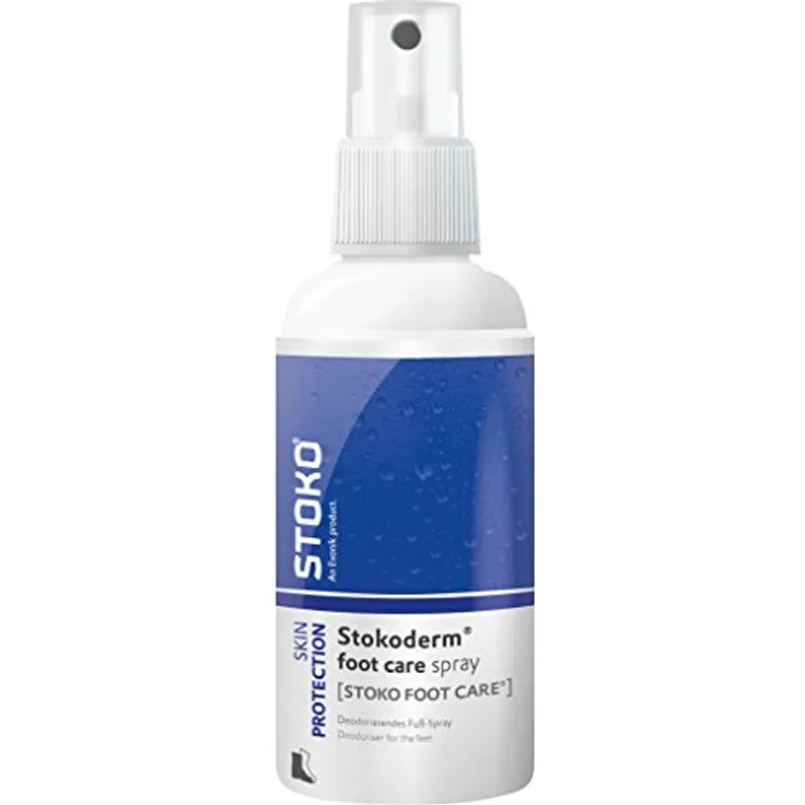 Stoko SFC100ML Foot Care Spray Hautschutz, 100 mL Flasche - alkoholische Lösung mit Hautpflegestoffen und desodorierender Wirkung