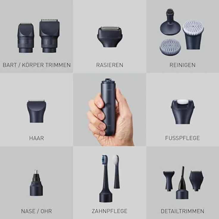 Panasonic HAARSCHNEIDERSET PROFFESIONAL (ER-CHC1-A301), Multishape Haarschneideaufsatz mit japanischer Klingentechnologie, 15 Längeneinstellungen – Bild 9