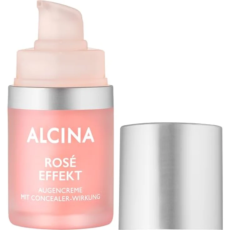 Alcina Rosé Effekt Augencreme mit Concealer-Wirkung - Kaschiert effektiv Augenschatten - Mit schwarzem Hafer und weißem Tee - 1 x 15 ml – Bild 3