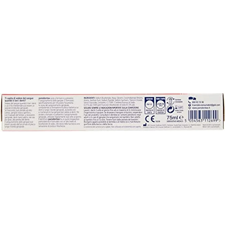 Parodontax Original Zahnpasta für gesundes Zahnfleisch und starke Zähne, täglicher Gebrauch, frischer Atem, verbesserter Geschmack, 75 ml – Bild 3