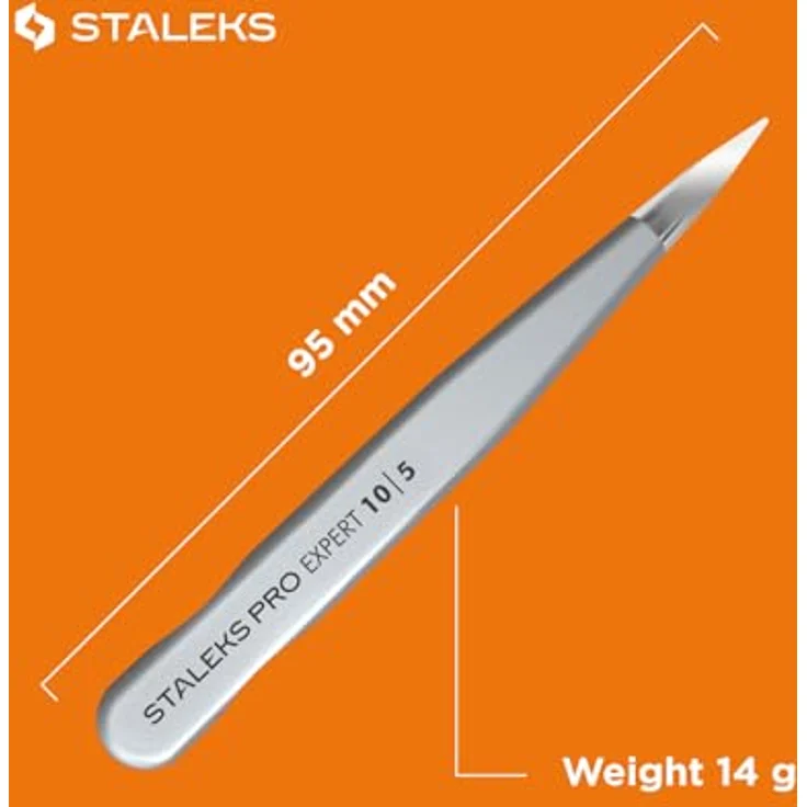 Staleks Expert 10 Type 5, spitze Pinzette für präzises Zupfen, hohe Genauigkeit, langlebig – Bild 7