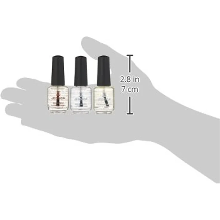 Jessica Cosmetics Nail Solutions Kit Brittle, 3x 7,4ml, speziell für brüchige Nägel – Bild 4