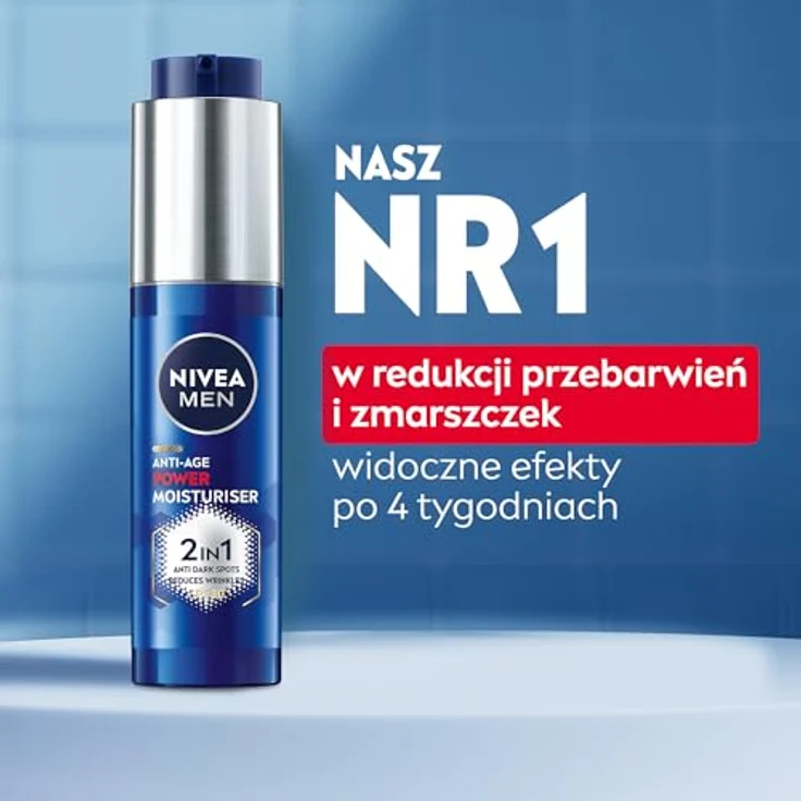 Nivea Men Anti-Age 2-in-1 Power Feuchtigkeitspflege (50 ml), SPF 30, Luminous 630, Hyaluronsäure - Sonnenschutz, dunkle Fleckenprävention, jünger aussehende Haut – Bild 2