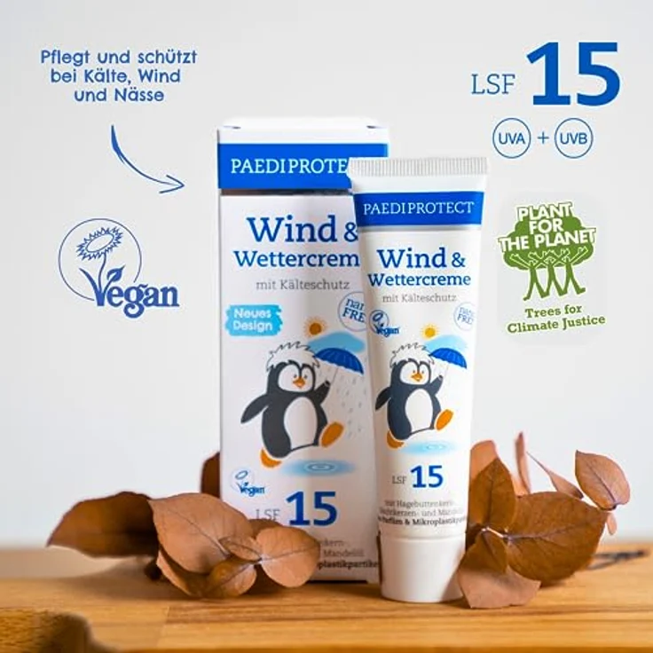 PAEDIPROTECT Hautcreme Wind und Wettercreme, mit Kälteschutz und LSF 15, unparfümiert, 30ml – Bild 2