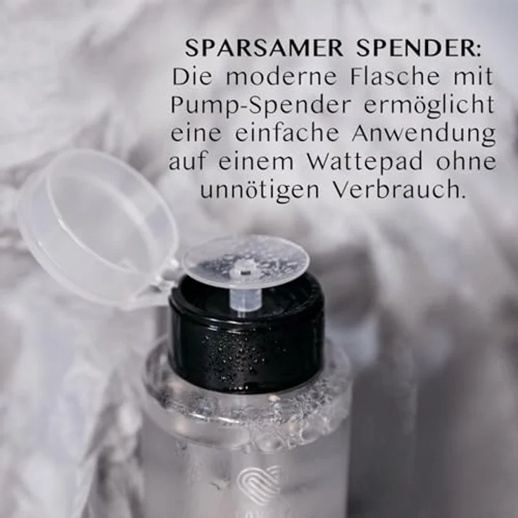 Lovely Mizellenwasser 200 ml, Gesichtsreinigung für Wimpernverlängerung, hypoallergen, mit praktischem Pump-Spender – Bild 8