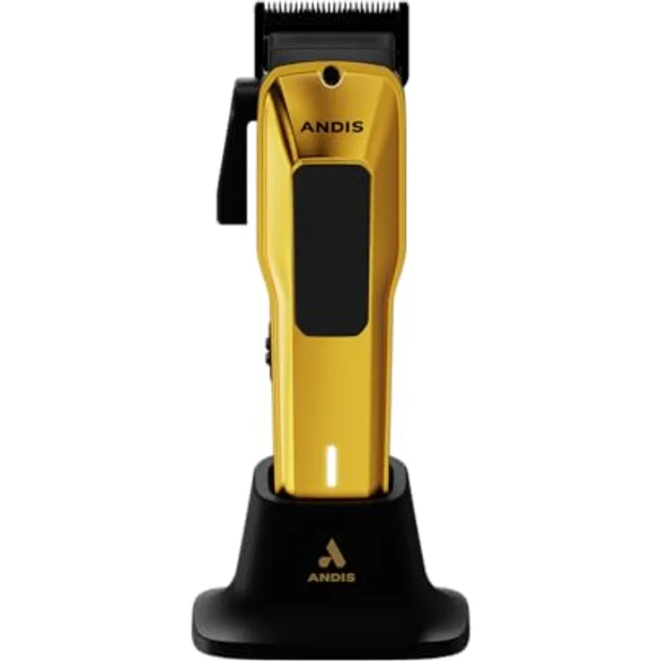 Andis 562118 Professioneller Haarschneider mit/ohne Kabel, verstellbare DLC Phaze-Klinge für präzises Schneiden, Gold