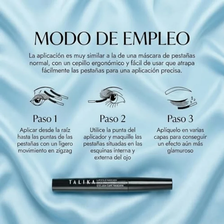 TALIKA LIPOCILS mascara water resistant 8.5 ml, wimpernverstärkende Formel, budgesichere Vorteile – Bild 9