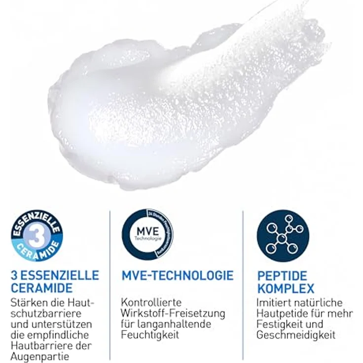 CeraVe Skin Renewing Augencreme, feuchtigkeitsspendende Augenpflege mit beruhigenden Inhaltsstoffen – Bild 3
