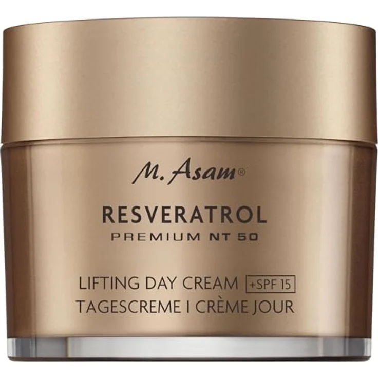 M. Asam RESVERATROL PREMIUM NT50 Lifting Day Creme SPF 15, straffende Anti-Aging Gesichtscreme für reife Haut, 100ml, mit Resveratrol und intensiver Feuchtigkeit – Bild 1