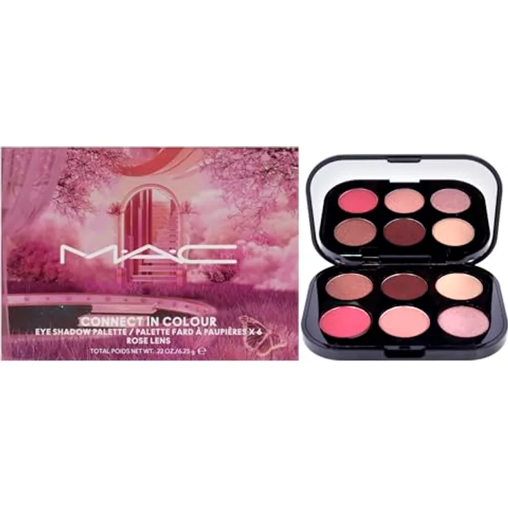 MAC Cosmetics Connect In Colour Eye Shadow Palette, 6 Farben Lidschattenpalette Farbton Rose Lens, 6,25 g