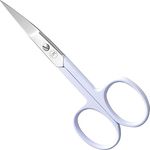 K-Pro Profi Maniküre Fingernagelschere Gebogen Spitz Damen Herren 1 Stück (Weiß)