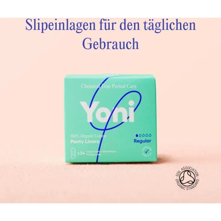 Yoni Slipeinlagen Normal, 24er Pack aus 100% Bio-Baumwolle, hypoallergen, atmungsaktiv, chemikalienfrei, für leichte Blutung – Bild 2