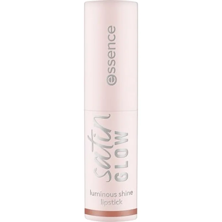essence satin GLOW Luminous Shine Lipstick, Nr. 01 Nude, strahlend, farbintensiv, vegan, ohne Parabene, ohne Mikroplastikpartikel, Nanopartikel frei, 3.5g – Bild 2
