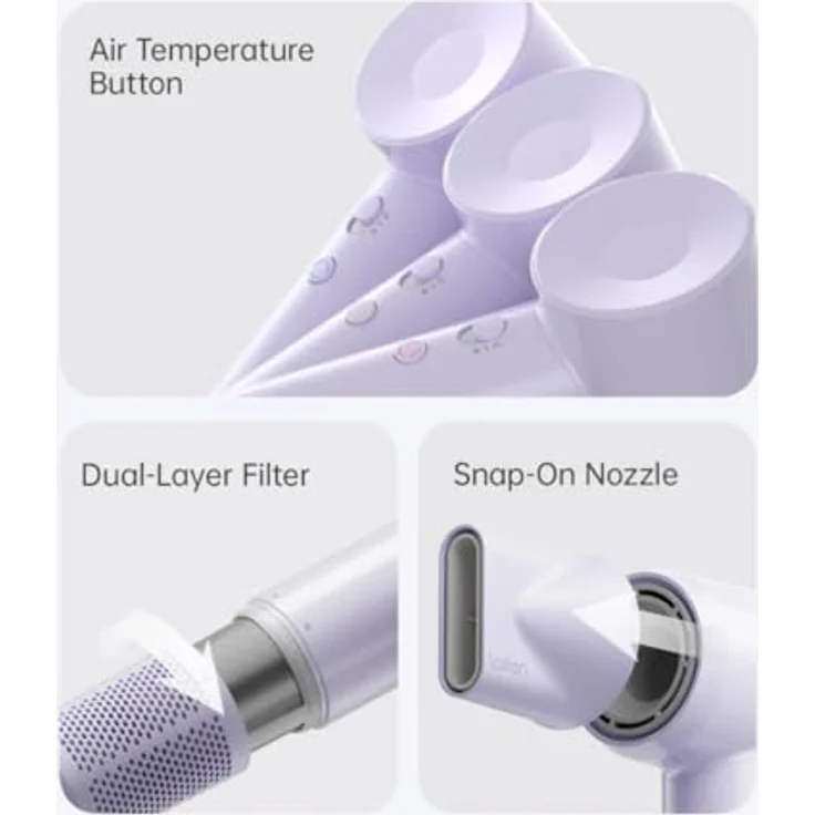 Laifen SWIFT SE Lite Haartrockner Glossy Purple 1 St. – Bild 9