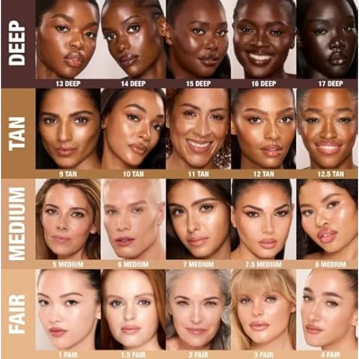 Charlotte Tilbury Unreal Skin Sheer Glow Tint Foundation, Leichte Foundation mit aufbaubarer Deckkraft, 8 g, Farbe FAIR – Bild 5