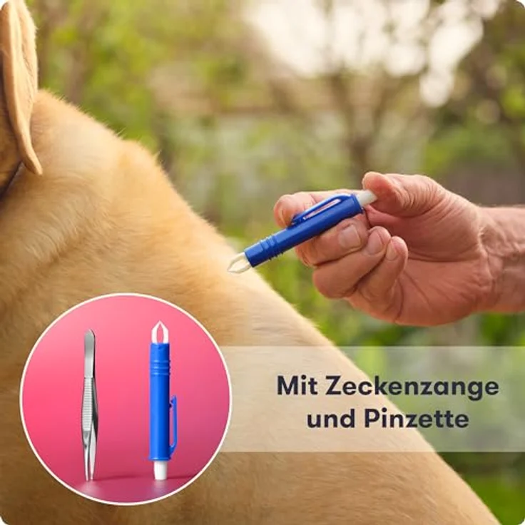 Purahelp Erste-Hilfe-Set Hund und Katze - Inkl. Zeckenzange, Pinzette, Tourniquet (51 St), Wasserdichte Tasche, Erste Hilfe Anleitung, Kompakt und tragbar, Purahelp Hundeapotheke (Blau) – Bild 5