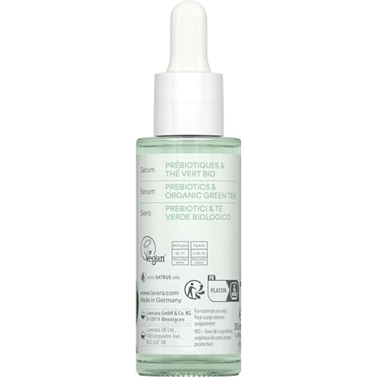 lavera Barrier Balance Serum - ohne Alkohol - ohne Parfüm - feuchtigkeitsspendend - stärkt Hautbarierre - Präbiotika - vegan - Naturkosmetik - 30 ml – Bild 5