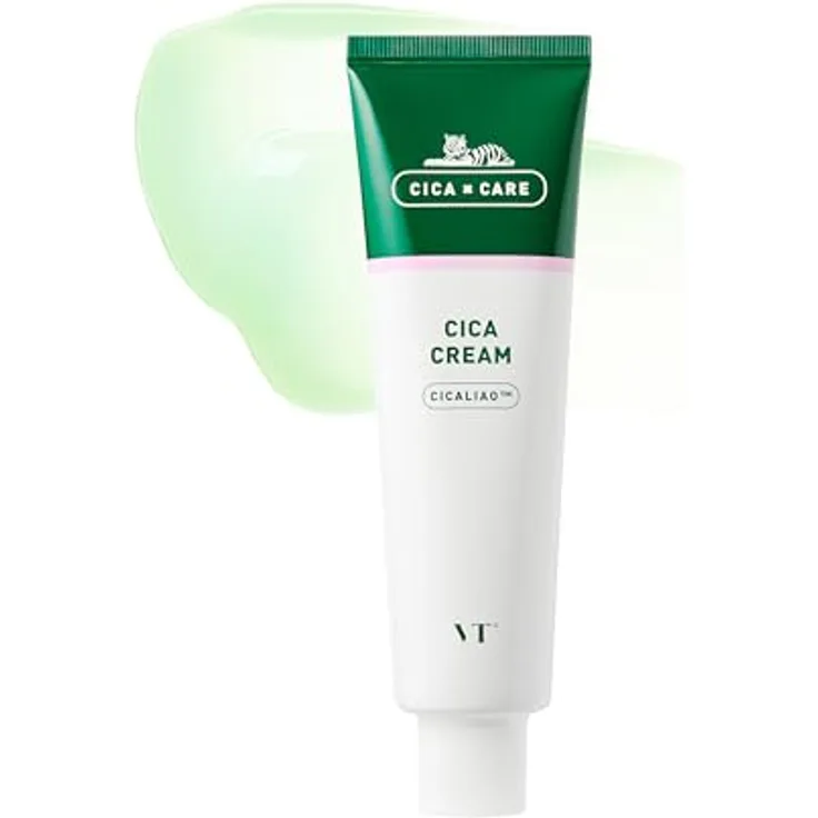 VT COSMETICS Vt Cica Care Reparierende Feuchtigkeitscreme, 50 ml, Gelartige Textur mit Cicaliao und Propolis für alle Hauttypen