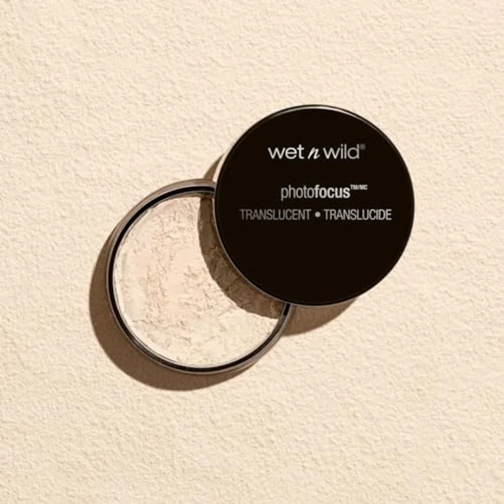 Wet n Wild Photo Focus Loose Setting Powder, Seidiges Gewichtsloses Fixierpuder zum Fixieren, Mattieren, Öl absorbieren und Backen, Weichzeichnungseffekt, Translucent, 20g – Bild 2