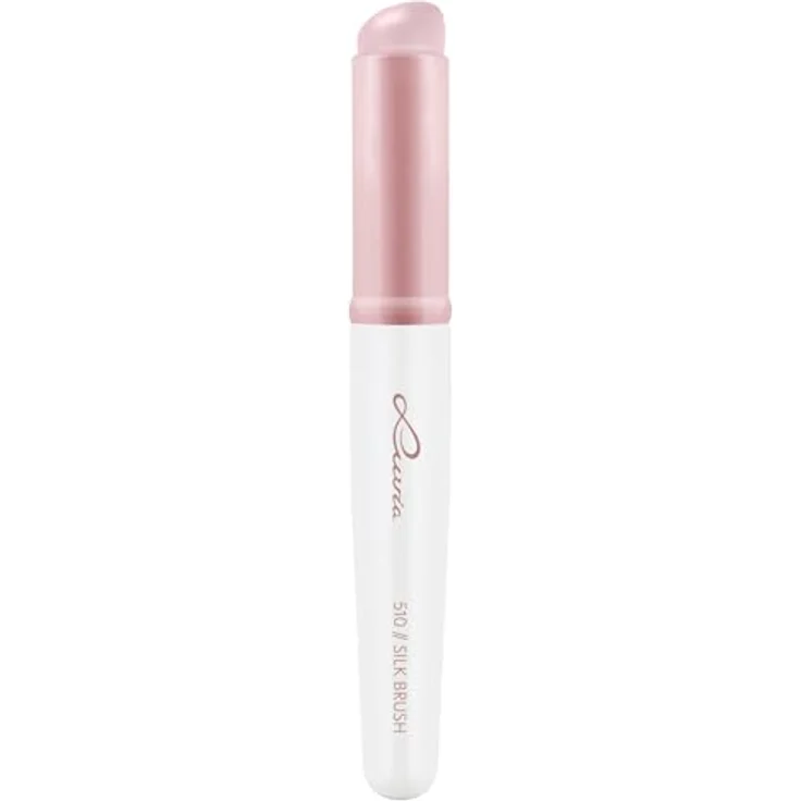 Luvia Cosmetics 510 // Silk Brush - Candy, Lidschatten-Pinsel in rose/white – Bild 2