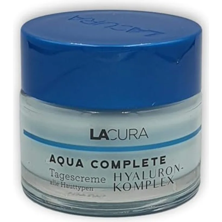 Lacura AQUA COMPLETE Nachtcreme – Hyaluron-Komplex für alle Hauttypen, feuchtigkeitsspendend & regenerierend über Nacht, 50 ml