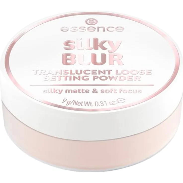 essence silky BLUR loser Fixierpuder, mattierend mit Weichzeichner-Effekt, Farbton 10, 9 g – Bild 1