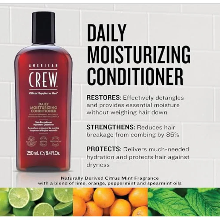 American Crew Daily Moisturizing Conditioner Conditioner zur täglichen Benutzung 1000 ml – Bild 3
