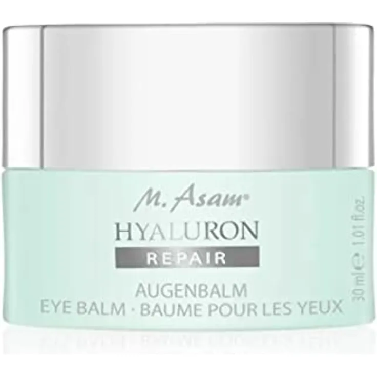 M Asam HYALURON REPAIR Augenbalsam (30ml) – Augencreme Mit Hyaluron-Repair-Komplex; Linien & Falten Werden Sichtbar Aufgepolstert, Ceramide & Moringa-Öl pflegen die Augenpartie