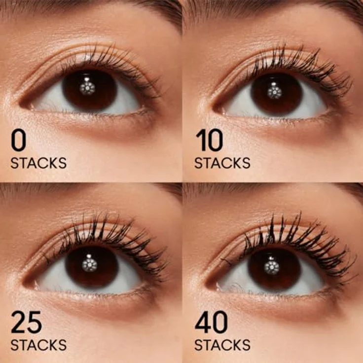 MAC Cosmetics M·A·CStack Waterproof Mascara, Wasserbeständige Wimperntusche für mehr Volumen, Farbton Black Stack, 12 ml – Bild 3