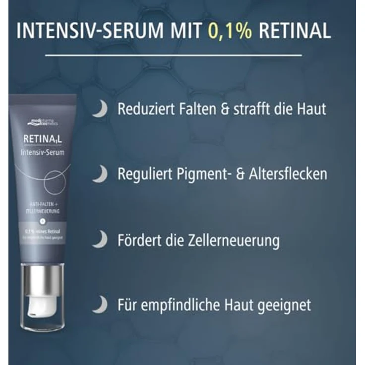 Medipharma cosmetics Retinal Intensiv-Serum 30 ml, 0,1% Retinal zur Faltenreduktion und Hautverbesserung – Bild 3
