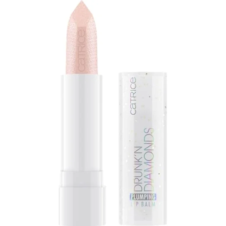 Catrice Drunk'n Diamonds Plumping Lip Balm, veganer Lippenbalsam mit aufpolsterndem Effekt und Glitzerpartikeln, 3,5 g, strahlendes Pink – Bild 2