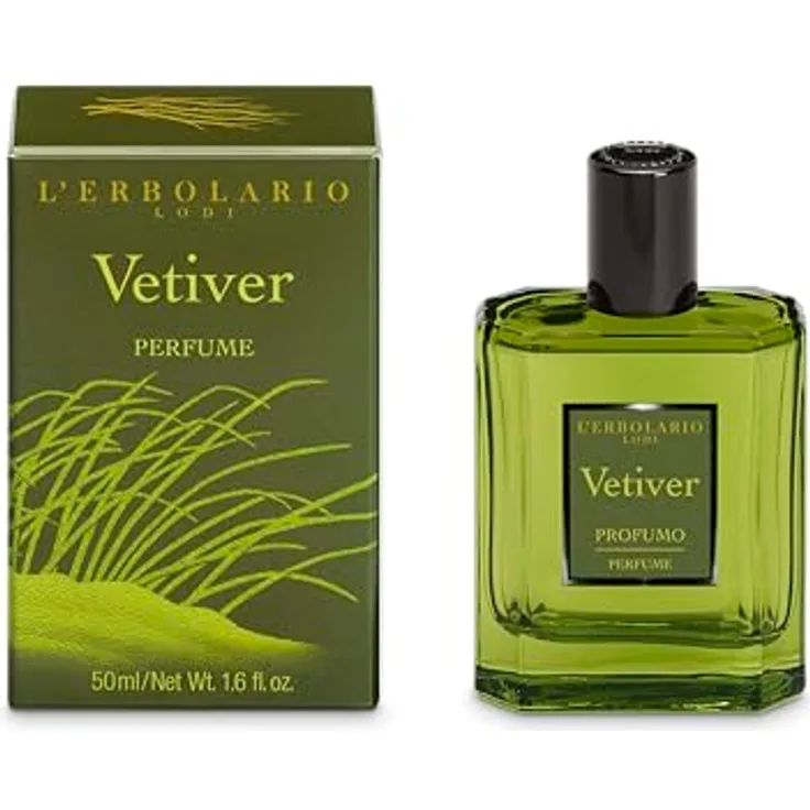 L'Erbolario VETIVER Eau de Parfum 50ml, Herrendüfte mit Zitrus- und Holznote