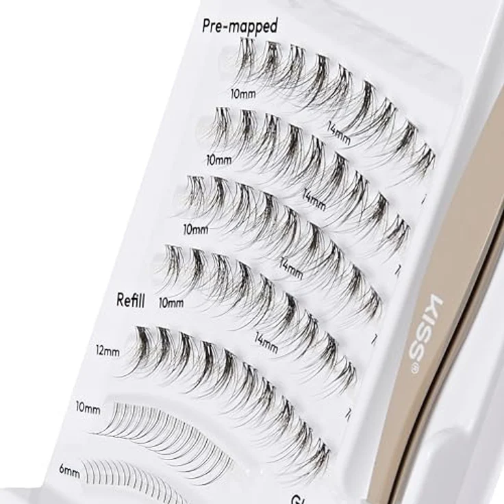 KISS Lash Atelier Design Kit, buschige Klebewimpern mit schnelltrocknendem Kleber, 1 St. – Bild 3