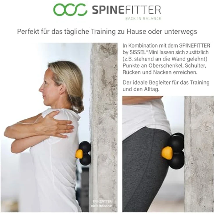 SISSEL SPINEFITTER® Trigger Tool, Massagegerät zur gezielten Lockerung von Triggerpunkten, melonengelb – Bild 4