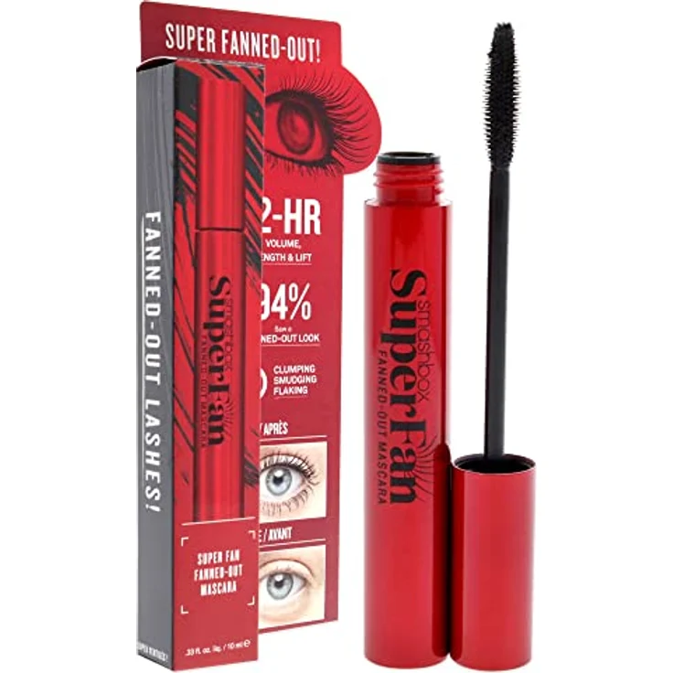 Smashbox Super Fan Mascara - Black For Women 9.4 g Mascara with 12-Hour Lift, Length, and Volume – Bild 3