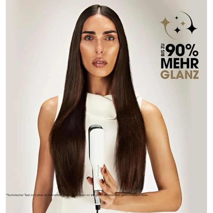 ghd Chronos Max Glätteisen – 185°C, Schnellaufheizfunktion, 30 Sek. Aufheizzeit, ideal für lange Haare - Weiß – Bild 7