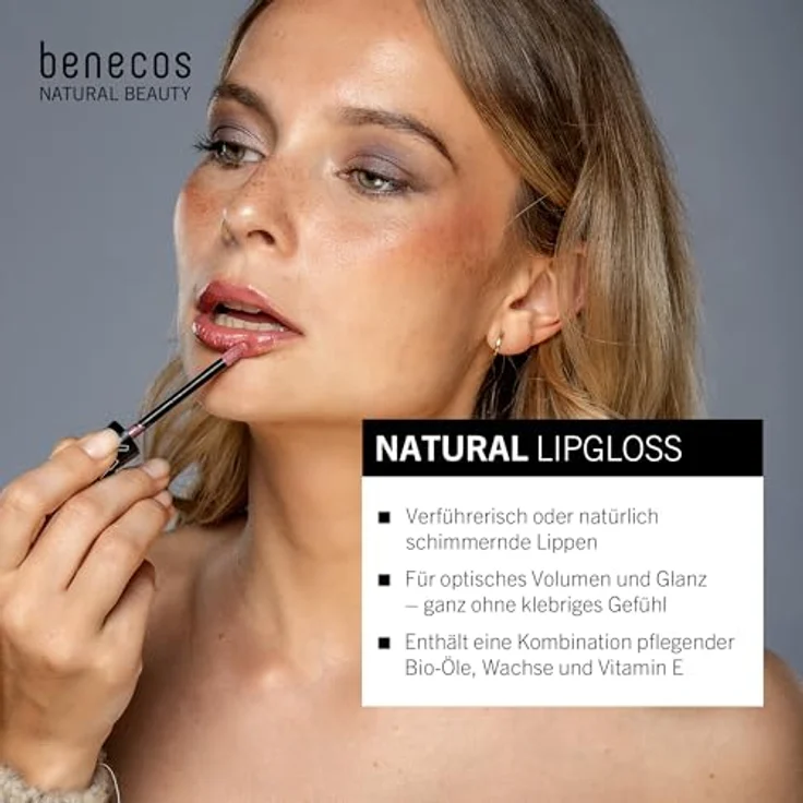 Benecos Natural Lipgloss Rosé – Bild 3