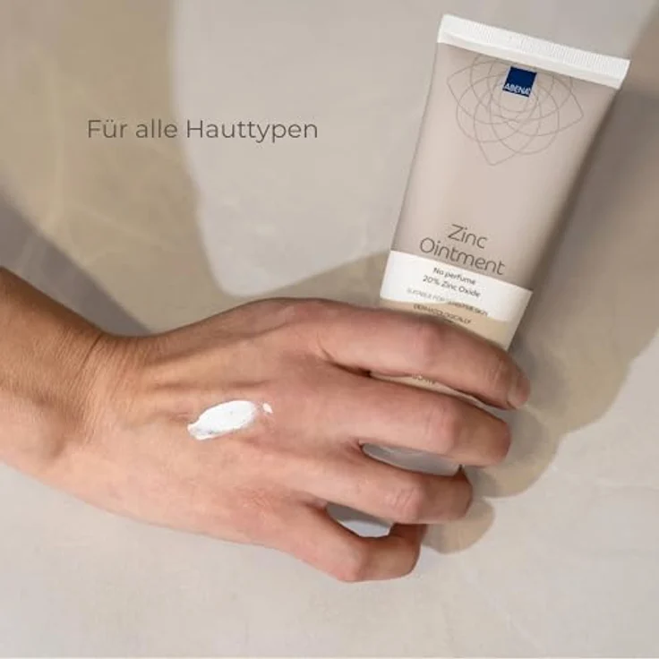 ABENA Zinksalbe, 100 ml, Schutzcreme mit 20% Zinkoxid, schnell einziehend – Bild 3