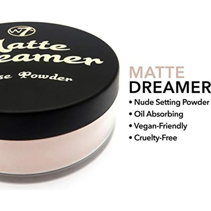 W7 Matte Dreamer Loose Powder Gesichtspuder, leicht getöntes, loses Puder, für jeden Hautton geeignet – Bild 7