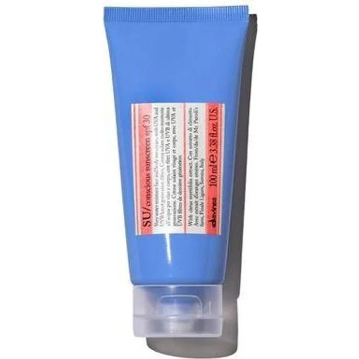 Davines Su Crema Protectora, Sonnencreme SPF 30 für Gesicht und Körper, wasserfest, 100 ml