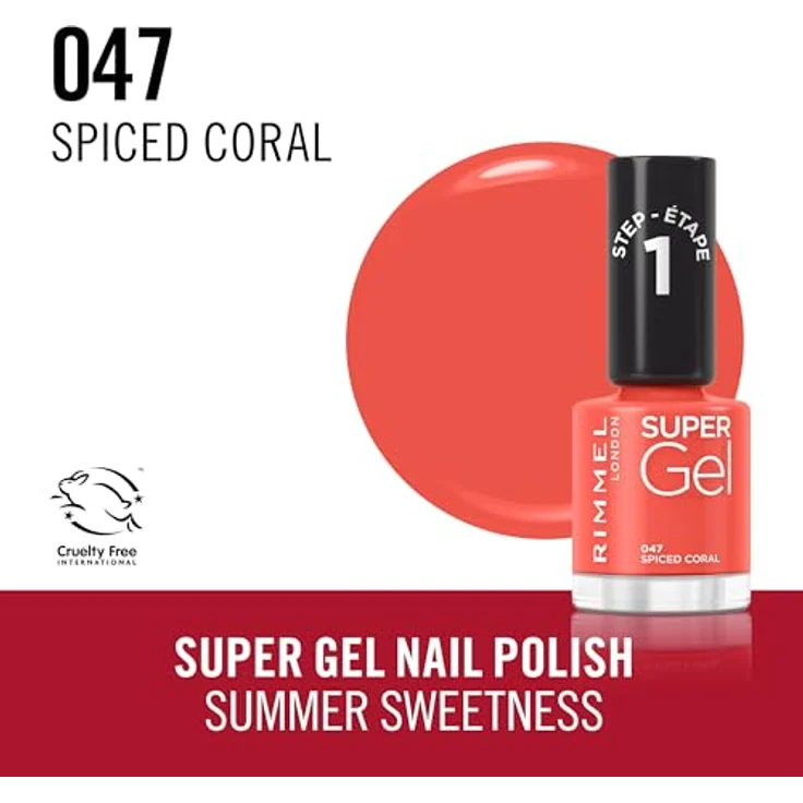 Rimmel London Super Gel Nagellack 060, 12 ml - hochglänzender Gel-Effekt für perfekte Nägel – Bild 4