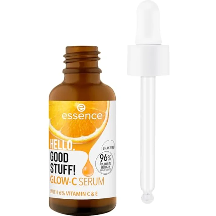 essence Hello, Good Stuff! Glow-C, Aufhellendes Gesichtsserum mit Vitamin C, 30 ml, vegan – Bild 2