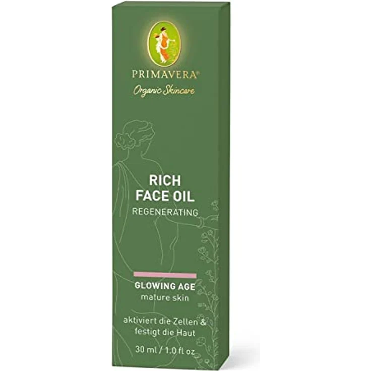 PRIMAVERA Rich Face Oil - Regenerating 30 ml - Naturkosmetik - Leichtes Gesichtsöl für reife, anspruchsvolle Haut - aktiviert die Zellen und festigt die Haut - vegan – Bild 3