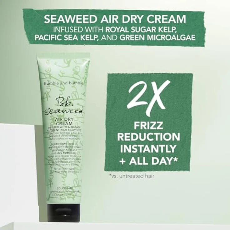 Bumble and bumble Seaweed Air Dry Leave-In Stylingcreme, 150 ml, mittlere Fixierung, vegan mit Seealgenextrakten – Bild 6