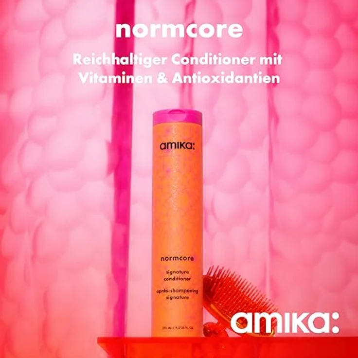 amika Normcore Signature Hair Conditioner 1000 ml, Haarspülung mit Vitaminen & Antioxidantien für Geschmeidigkeit & Pflege, intensive Feuchtigkeit, für feines Haar, vegan, sulfat- und parabenfrei – Bild 2